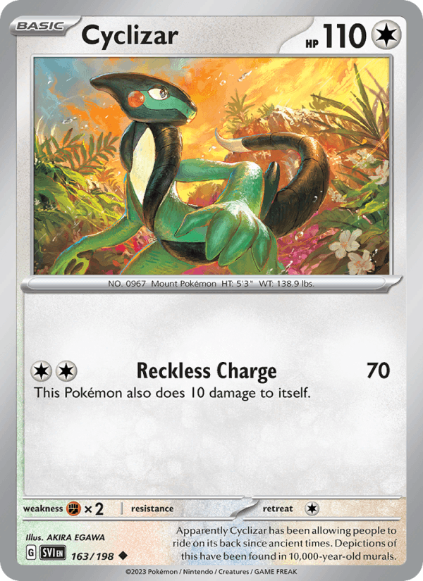 Cyclizar 163/198 Scarlet & Violet English Pokémon card