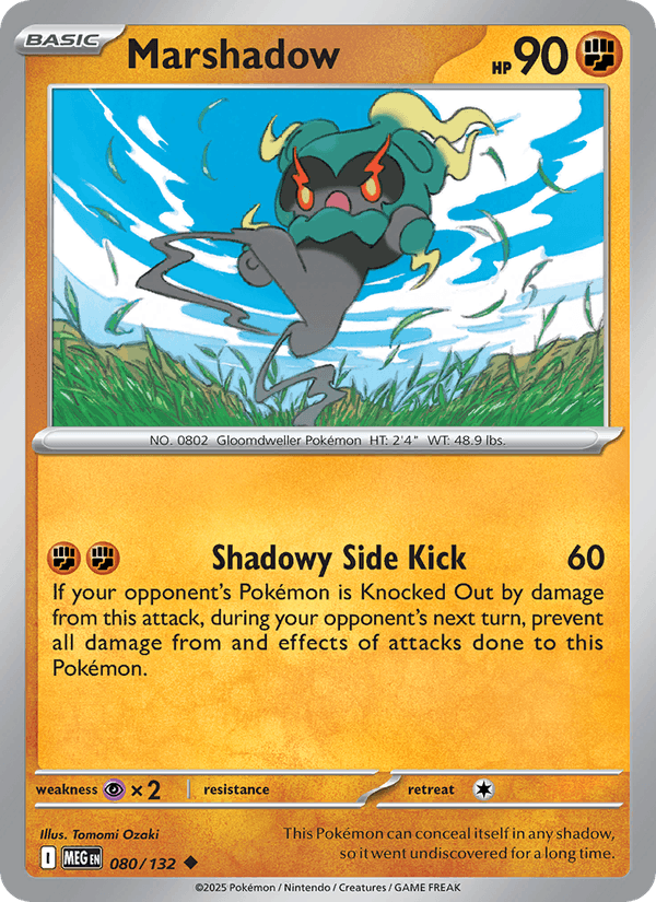 Marshadow 80/132 Mega Evolution English Pokémon card