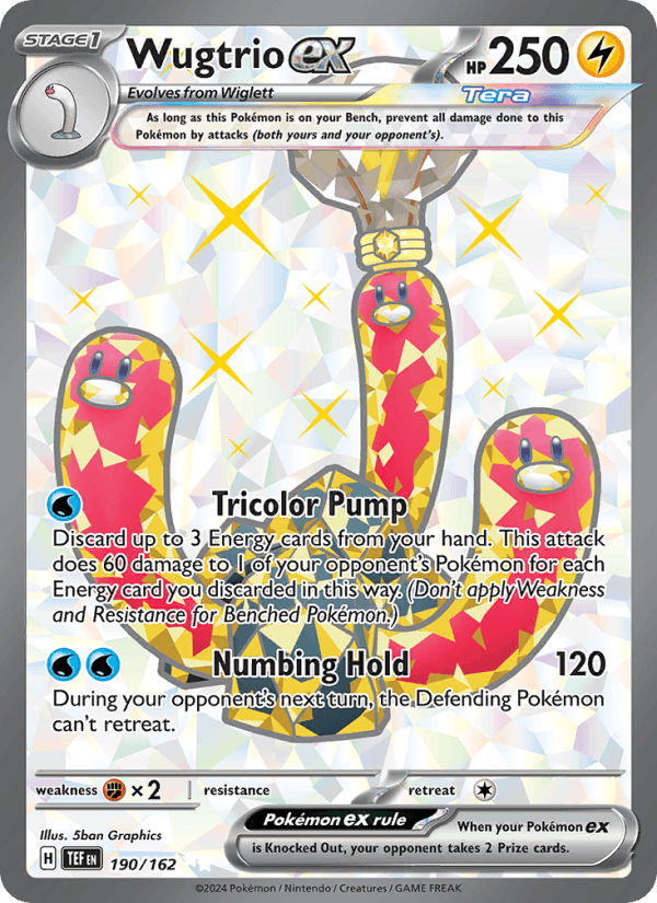 Wugtrio ex 190/162 Temporal Forces English Pokémon card