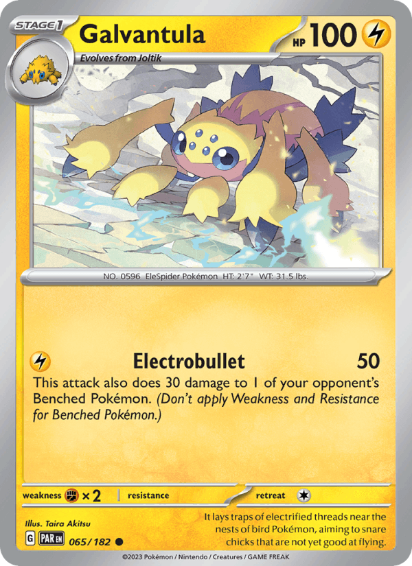 Galvantula 65/182 Paradox Rift English Pokémon card