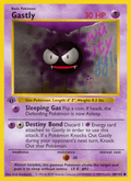 Gastly 50/102 Base Set English Pokémon card