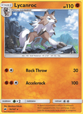 Lycanroc 76/147 Burning Shadows English Pokémon card