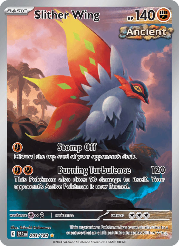 Slither Wing 203/182 Paradox Rift English Pokémon card