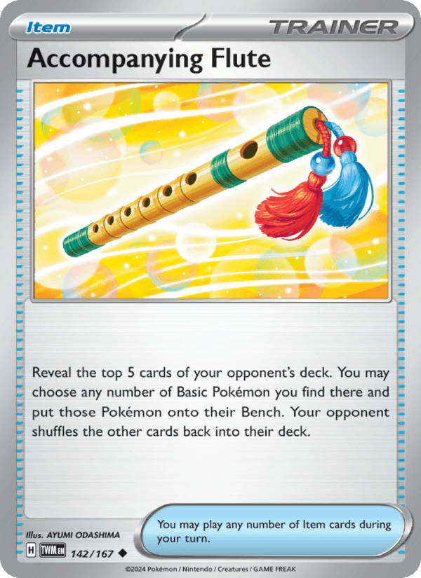 Accompanying Flute 142/167 Twilight Masquerade English Pokémon card