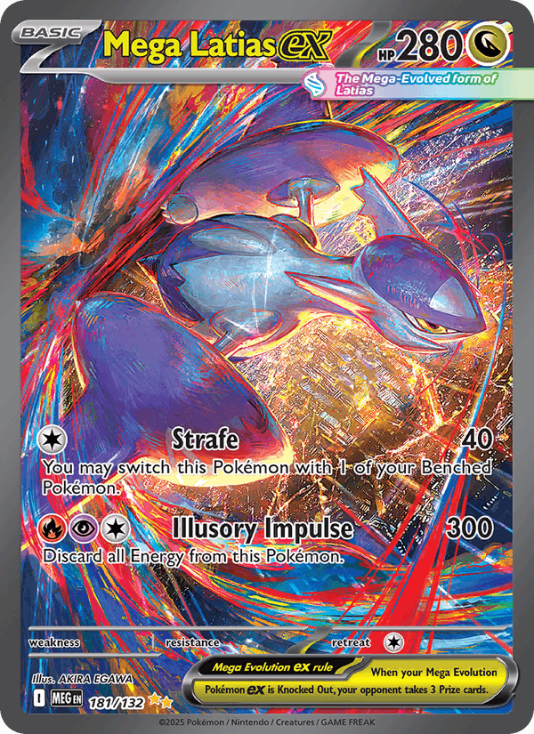 Mega Latias ex 181/132 Mega Evolution English Pokémon card