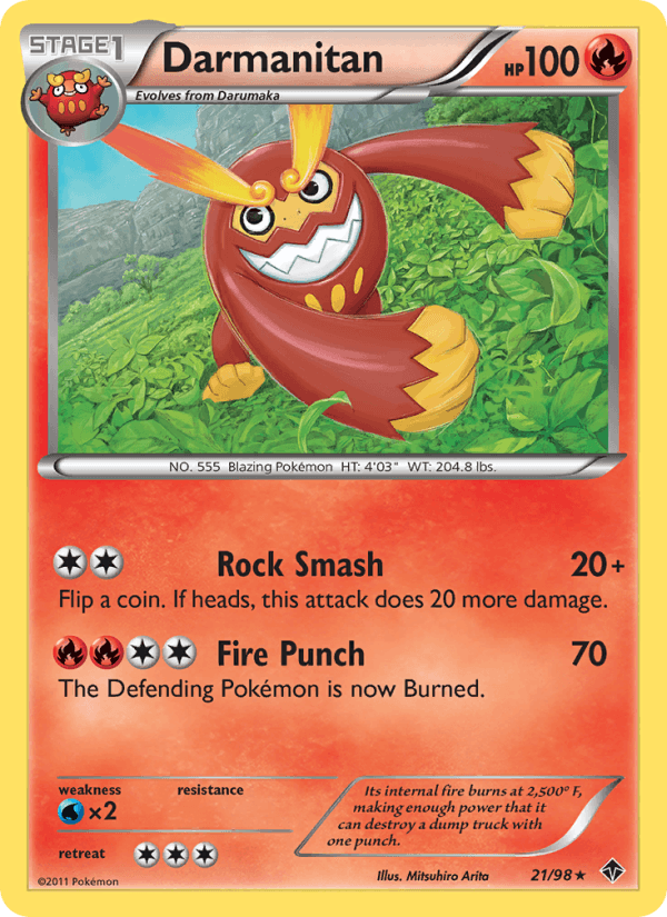 Darmanitan 21/98 Emerging Powers English Pokémon card