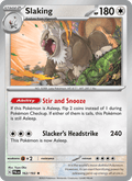 Slaking 162/193 Paldea Evolved English Pokémon card