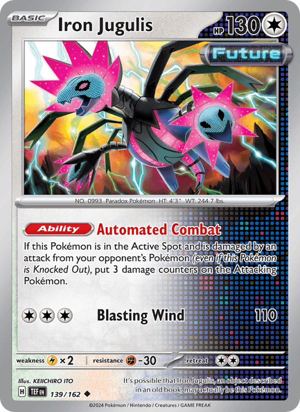 Iron Jugulis 139/162 Temporal Forces English Pokémon card