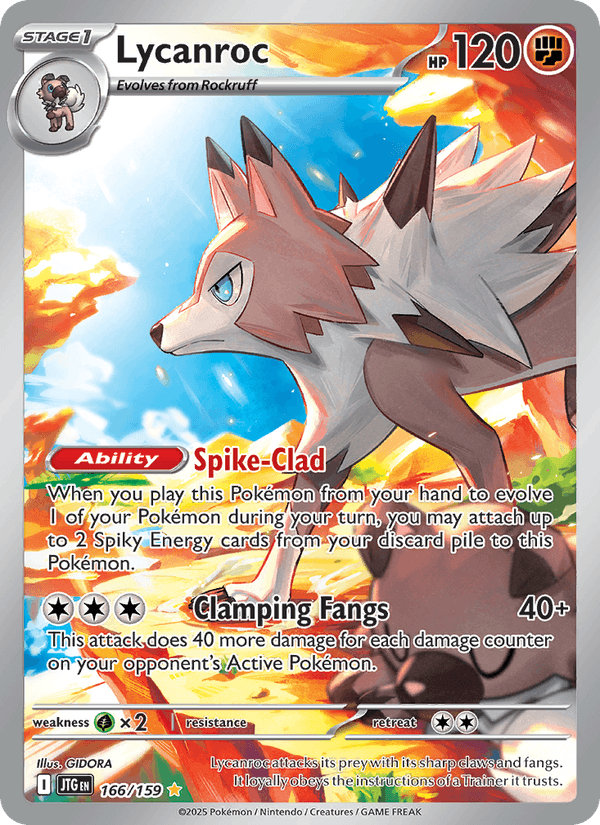 Lycanroc 166/159 Journey Together English Pokémon card