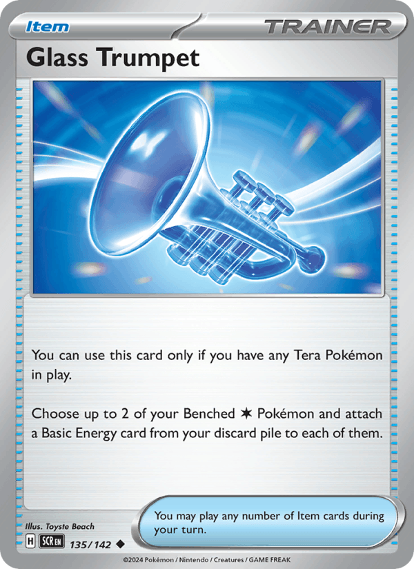 Glass Trumpet 135/142 Stellar Crown English Pokémon card