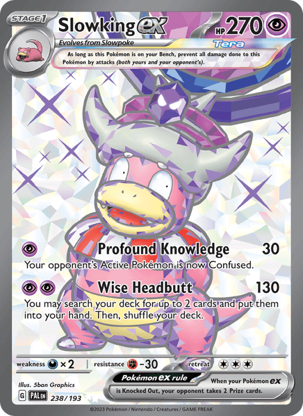 Slowking ex 238/193 Paldea Evolved English Pokémon card