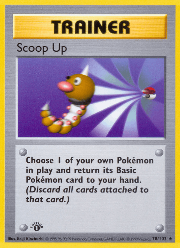 Scoop Up 78/102 Base Set English Pokémon card