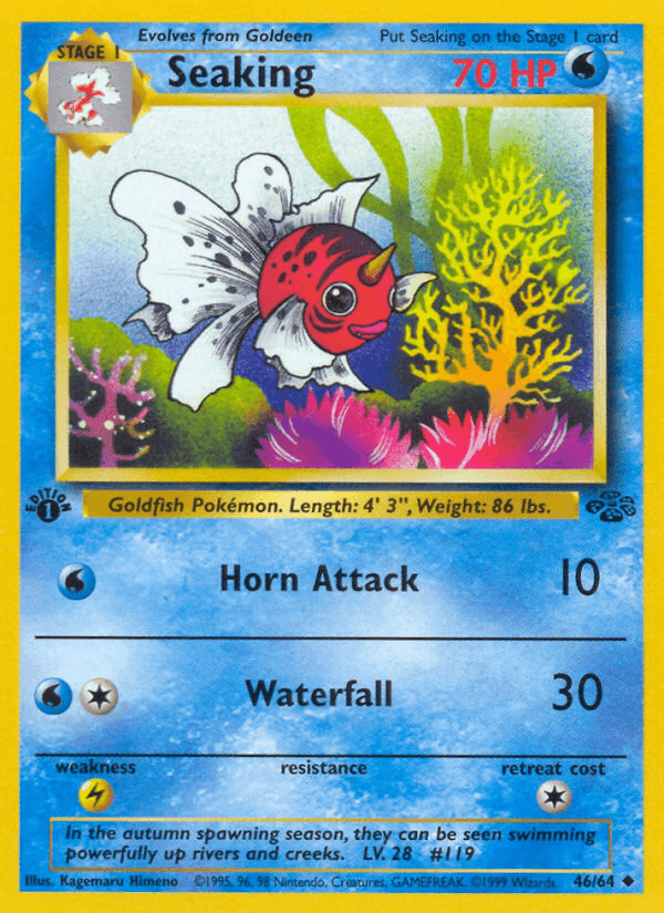 Seaking 46/64 Jungle English Pokémon card