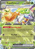 Espathra ex 6/91 Paldean Fates English Pokémon card