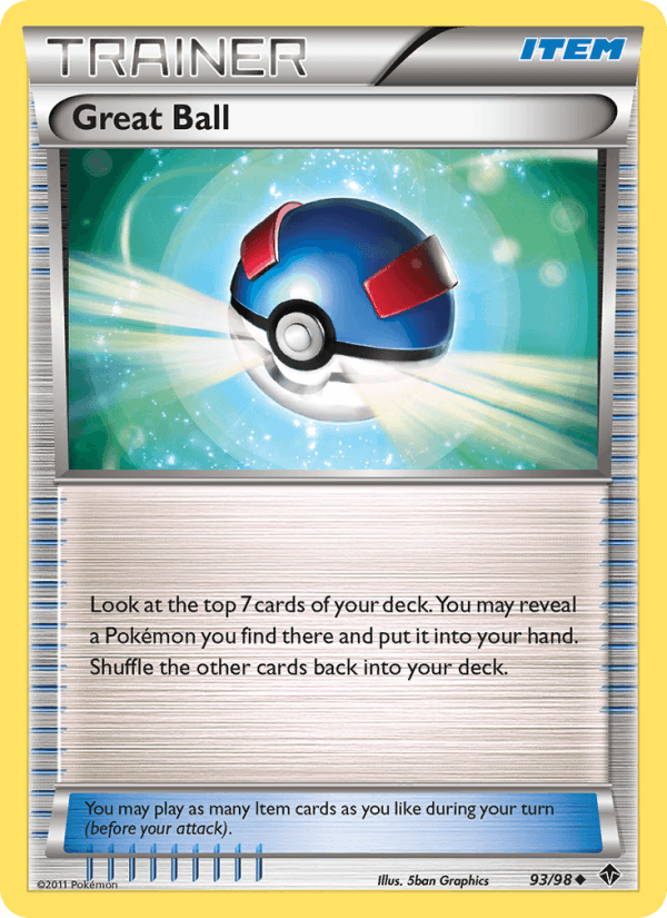 Great Ball 93/98 Emerging Powers English Pokémon card