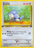 Dratini 53/82 Team Rocket English Pokémon card