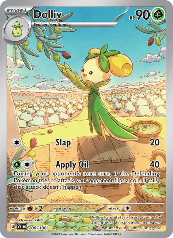 Dolliv 200/198 Scarlet & Violet English Pokémon card