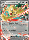 Team Rocket's Persian ex 150/182 Destined Rivals English Pokémon card