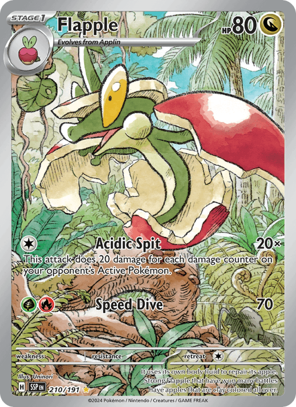Flapple 210/191 Surging Sparks English Pokémon card