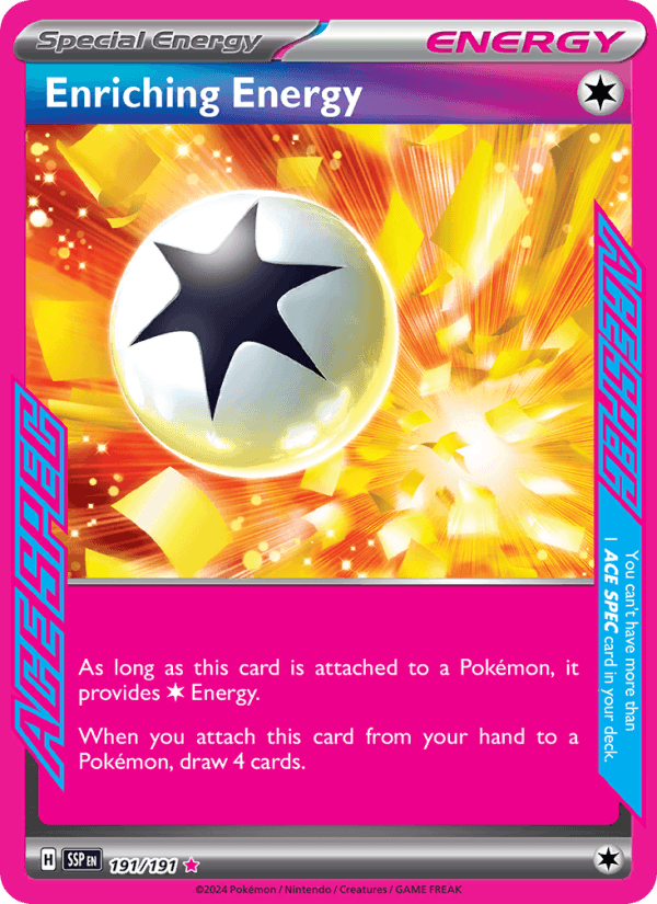 Enriching Energy 191/191 Surging Sparks English Pokémon card
