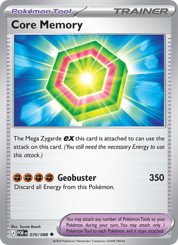 Core Memory 70/88 Perfect Order English Pokémon card