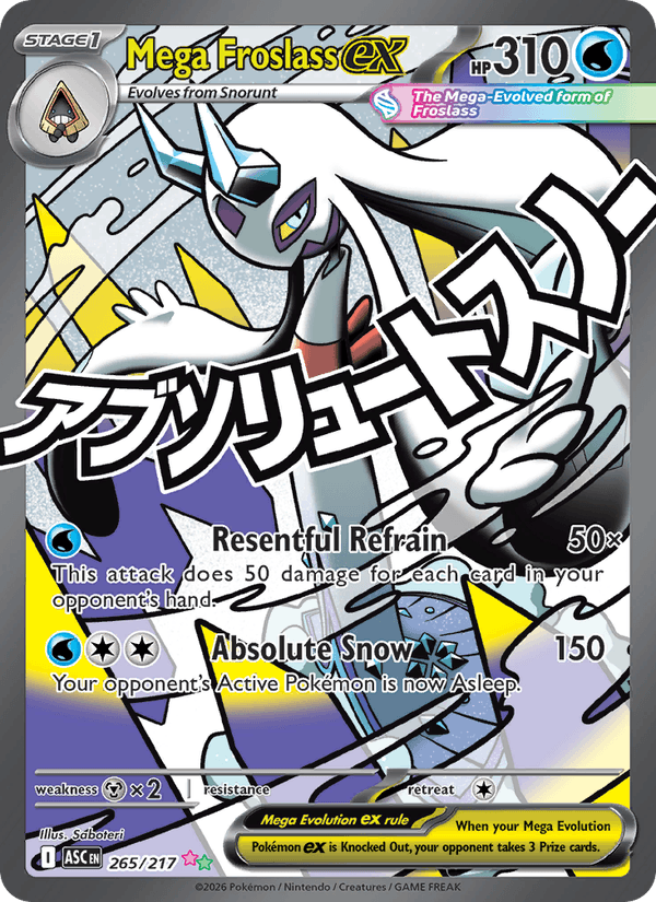 Mega Froslass ex 265/217 Ascended Heroes English Pokémon card