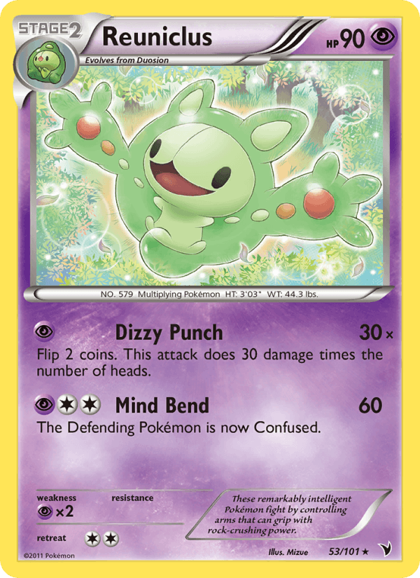 Reuniclus 53/101 Noble Victories English Pokémon card