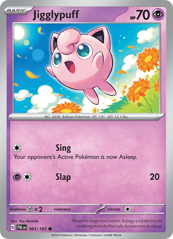 Jigglypuff 83/193 Paldea Evolved English Pokémon card