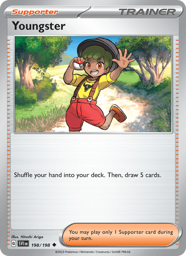 Youngster 198/198 Scarlet & Violet English Pokémon card