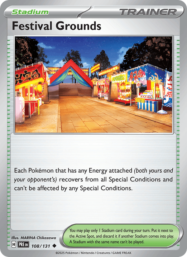 Festival Grounds 108/131 Prismatic Evolutions English Pokémon card
