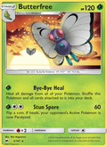 Butterfree 3/147 Burning Shadows English Pokémon card