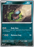 Deino 65/86 White Flare English Pokémon card