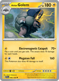 Alolan Golem 46/159 Journey Together English Pokémon card