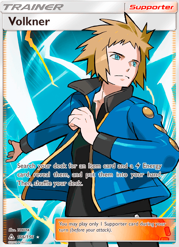 Volkner 156/156 Ultra Prism English Pokémon card