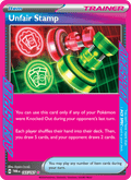 Unfair Stamp 165/167 Twilight Masquerade English Pokémon card