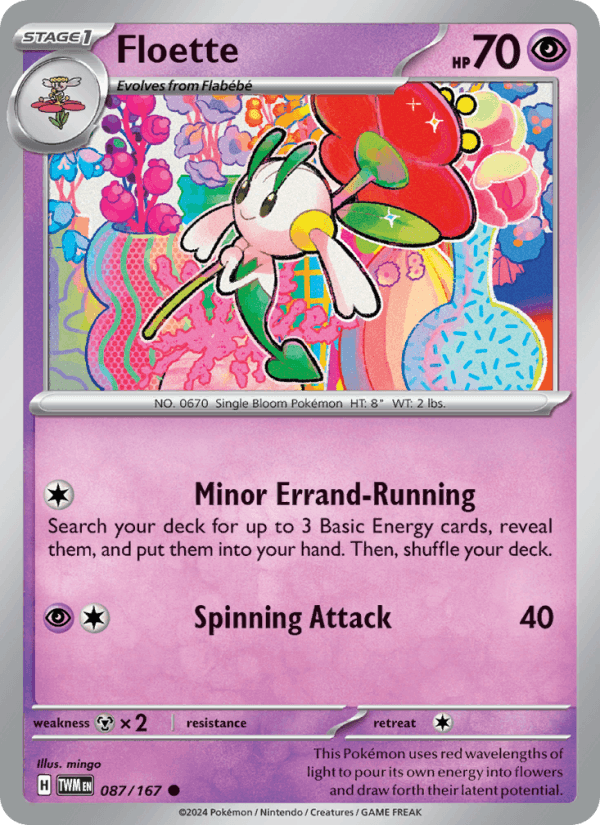 Floette 87/167 Twilight Masquerade English Pokémon card
