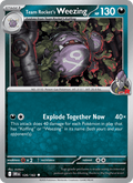 Team Rocket's Weezing 126/182 Destined Rivals English Pokémon card