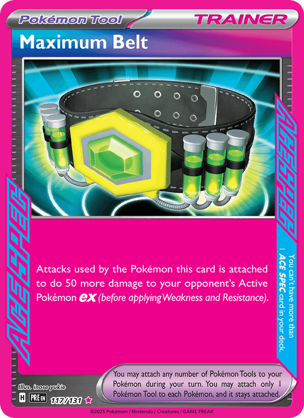 Maximum Belt 117/131 Prismatic Evolutions English Pokémon card