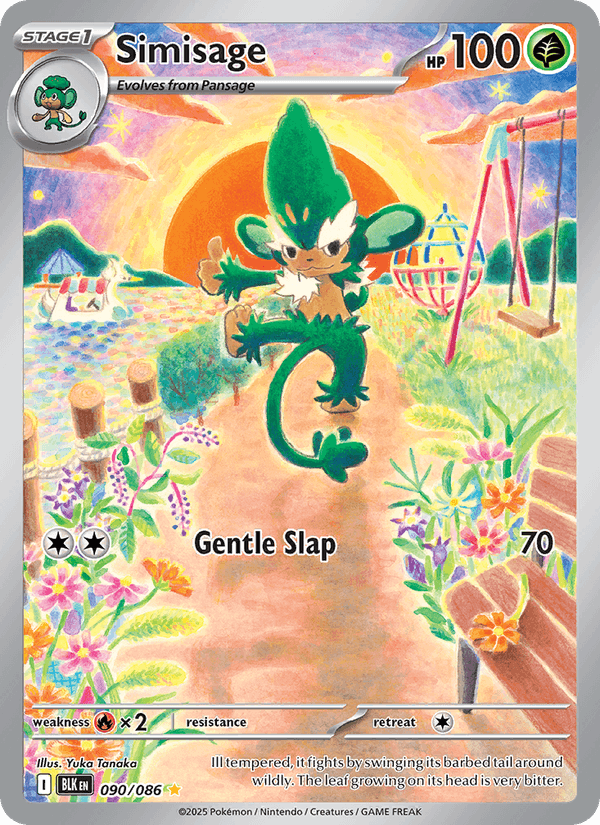 Simisage 90/86 Black Bolt English Pokémon card