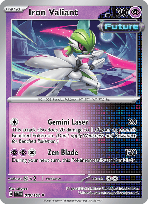 Iron Valiant 79/162 Temporal Forces English Pokémon card