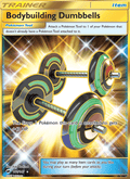 Bodybuilding Dumbbells 161/147 Burning Shadows English Pokémon card
