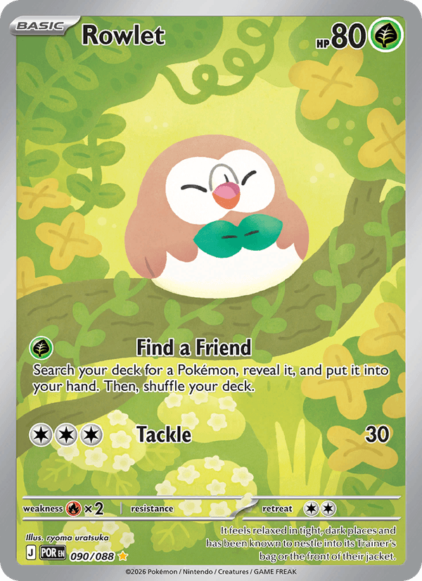 Rowlet 90/88 Perfect Order English Pokémon card