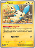Minun 61/182 Paradox Rift English Pokémon card