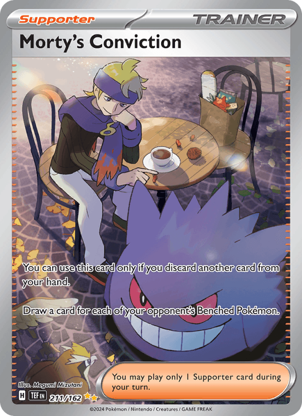 Morty's Conviction 211/162 Temporal Forces English Pokémon card