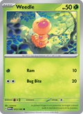 Weedle 13/165 151 English Pokémon card
