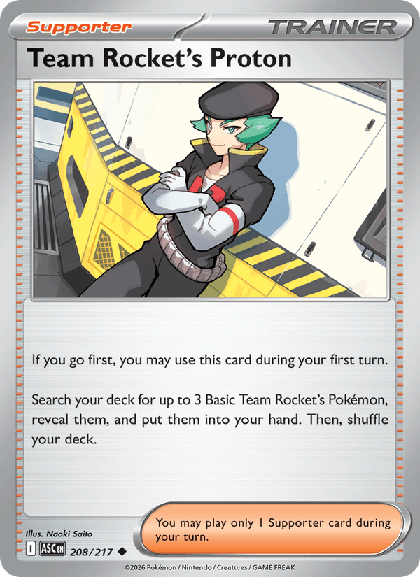 Team Rocket's Proton 208/217 Ascended Heroes English Pokémon card