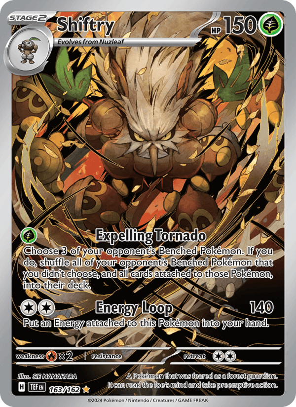 Shiftry 163/162 Temporal Forces English Pokémon card