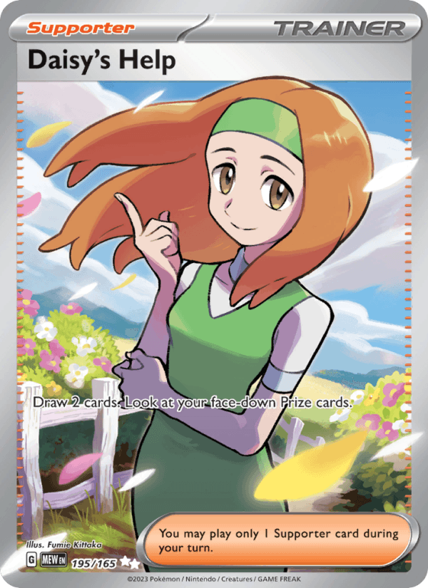 Daisy's Help 195/165 151 English Pokémon card
