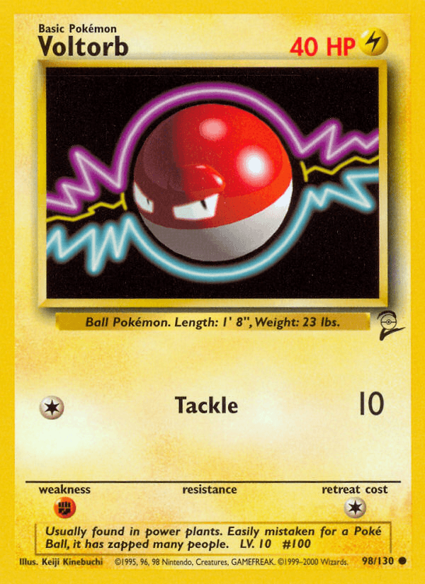 Voltorb 98/130 Base Set 2 English Pokémon card