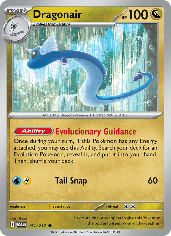 Dragonair 151/217 Ascended Heroes English Pokémon card